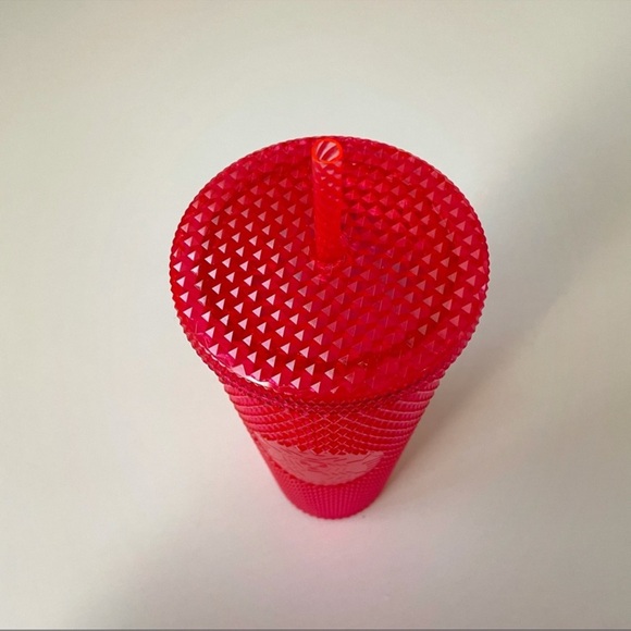 Starbucks Neon Pink Holiday 2019 Venti Studded Tumbler Cup - Picture 3 of 9